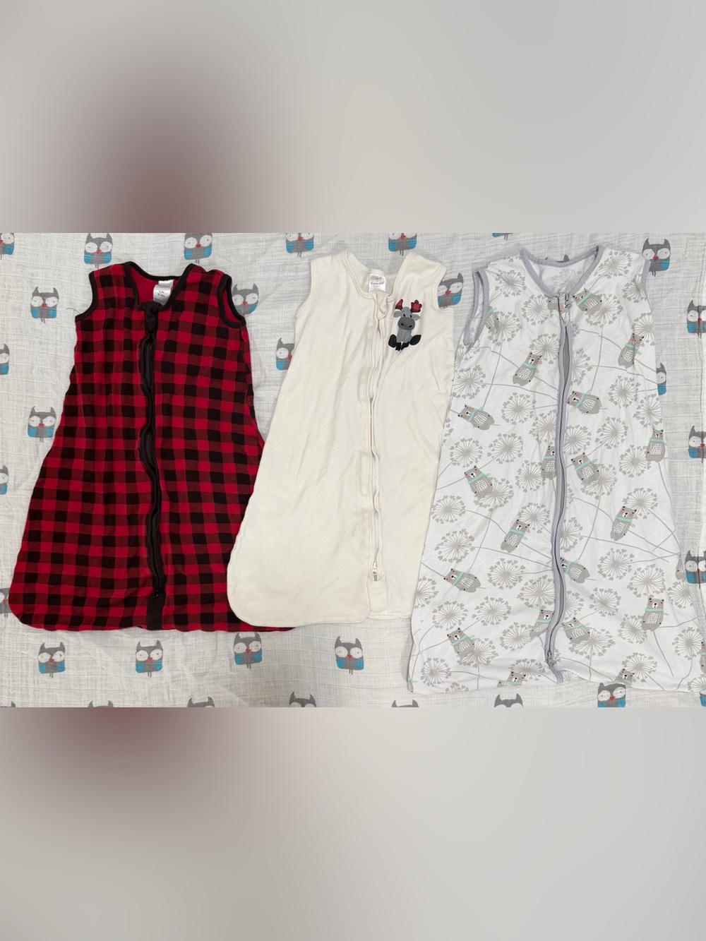 3-Piece Baby Sleep Sack Bundle | PeanutShell & TILLYOU | 0-12M